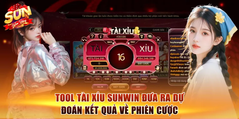Tool Tài Xỉu Sunwin đưa ra dự đoán kết quả về phiên cược